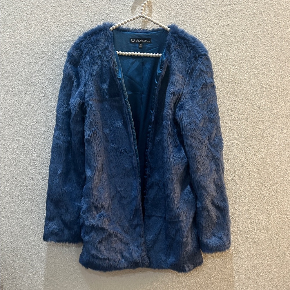 For Love and Lemons Wanderlust Faux Fur Jacket Size Medium
